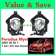 Perodua Myvi SE1 2007 SE Bumper Fog Lamp Lampu Kabus Depan 2pc/Set Oem Spare Part Spot Light 4196