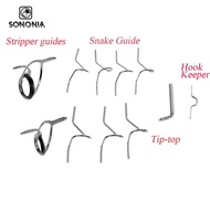 SONONIA Fly Rod Guide Set Building Wrapping 9FT 4-6WT Hard Snake Guide Tip Hook