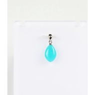 Amazonite silver pendant AA 10mm x 15mm