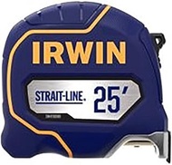 IRWIN Strait-LINE Tape Measure, 25 ft, Includes Retraction Control, For All Your Measuring Needs (IW