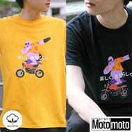 เสื้อยืดคอกลม เสื้อยืด MOTOMOTO ไซส์ M L XL สไตล์ญี่ปุ่นสําหรับผู้ชาย THONOS X Honda MONKEY EDITION