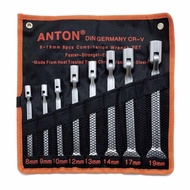 ประแจ ปากตาย ข้างบล็อก บล็อกข้าง ANTON 8ตัวชุดAnton
