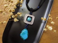 項鍊 時尚設計 綠松之意 美國綠松石+925銀/雙面配戴