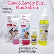 2 IN 1 Paket Glowing Saffron Plus Fair And Lovely BPOM ( Spray + Serum