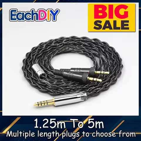 99% Pure Silver Palladium Graphene Floating Gold Cable For Sony MDR-Z1R MDR-Z7 MDR-Z7M2 With Screw T