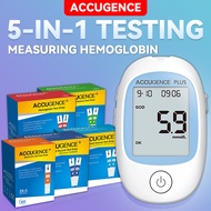ACCUGENCE 5 in 1 Multi function Blood Glucose meter Uric acid meter Blood ketone meter glucometer ki