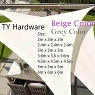 TY 420D Triangle Sun Shade Sail Oxford Canopy Sunblock 98% UV Blockage UV & Water Resistant Sunshade