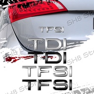 3D ABS Car Sticker TFSI Logo TDI Emblem Rear Trunk Badge Decals For Audi A3 A4 A5 A6 A7 A8 Q2 Q3 Q5 