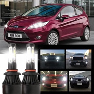 2 ชิ้น LED สีขาว 6000K X7 4SIDE หลอดไฟ NW ชุดไฟหน้าสําหรับ Ford Fiesta MK7 / MK8 (ปี 2010 - 2017) (โ