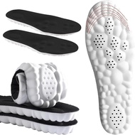 4DCloud Men Women Insoles Men's Super Soft Anti-fatigue, Shock Absorption, Relieve Foot Pain, (Black
