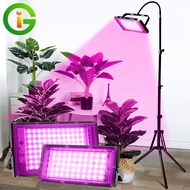 ไฟปลูกต้นไม้  LED Grow light  AC 220V  โคมไฟพร้อมขาตั้ง 50W 100W 200W 300W ไฟปลูกพืช เต็มสเปกตรัม สำหรับดอกไม้เรือนกระจกปลูกพืชผัก ประหยัดไฟ