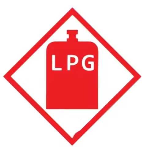 2 X LPG Warning Sticker Caravan, Motorhome, Campervan Vehicle Van Creative Car Sticker High Quality 