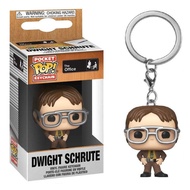 Siri TV Amerika Funko Pop The Office Merchandise Dwight Schrute 882 Figure Keychain Loket Penyangkut