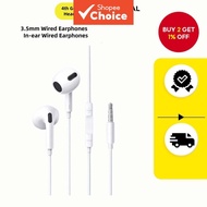 3.5mm Wired Earbuds High Quality In Ear Earphones With Microphone Sports Headphones For Daily Use Un
