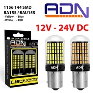 DAJJAL LED LIGHTS 1 FOOT TURN SIGNAL LED CANBUS 1156 BA15S BAU15S 144 SMD / NO HYPER