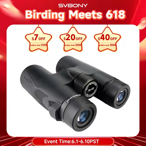 Svbony SV47 Binoculars for Adults, 8x32/8x42/10x42 Bak4 Prism HD FMC Lens Waterproof for Nature Obse