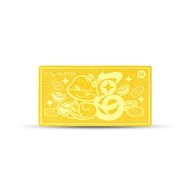 SK Jewellery Golden Harvest Fortune 福 999 Pure Gold Bar (0.1g)