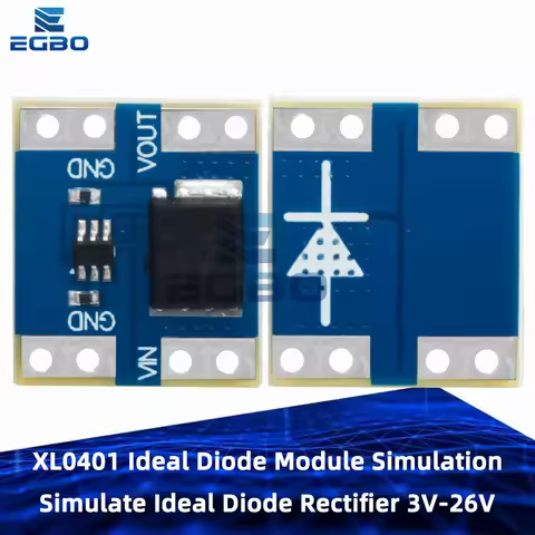 XL0401 Ideal Diode Module Simulation Simulate Ideal Diode Rectifier 3V-26V 5.5mΩ Low Internal Resist