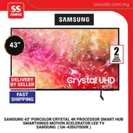 SAMSUNG 43"/ 50" / 65"/75"/85"  UHD 4K UPSCALING CRYSTAL PROCESSOR MOTION XCELERATOR LED TV DU7000K