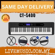 Casio CT-S400 61-key Ultra-Portable Arranger Keyboard w/Keyboard Stand - Black ( CTS400 / CT S400 )