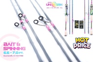 คันเบ็ดตกปลา Unikon (ยูนิคอร์น) เหมาะกับงานกระสูบ ช่อน อุลตร้าไลท์ (UL) เวท 2-5 LB เวทเหยื่อ 1.8 กร