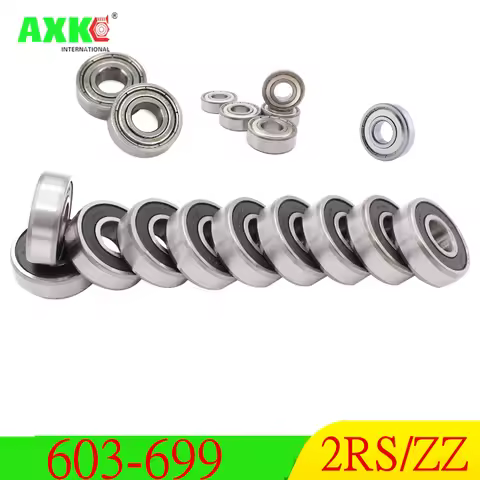AXK 10PCS 603-699 Miniature Deep Groove Ball Bearing 604 605 606 608 623 624 626 628 686 687 688 692