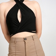 Reise ADELAIDE Top // Women's Tie-Up Cross Top Women Crop Top