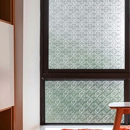 Begonia Retro Glass Window Sticker Light Transmission Opaque Bathroom Window Sticker Anti-light Anti