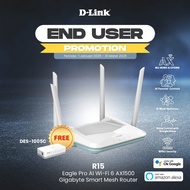 D-link R15 EAGLE PRO AI WIFI-6 AX1500 GIGABYTE SMART MESH ROUTER