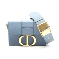 【二手】Dior 30 Montaigne Box 單肩包，漸層藍色皮革，女款。