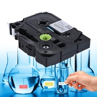 Laminated Label Tape Black on White Compatible for Brother P-touch Label Printer  PT-1010/PT-2100/PT