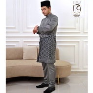 BAJU MELAYU CEKAK MUSANG : DARK GREY