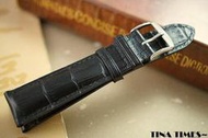 TINA TIMES~法國製造空運現貨_ZRC 原裝手工製作牛皮鱷魚紋錶帶 19mm 20mm 21mm 22mm
