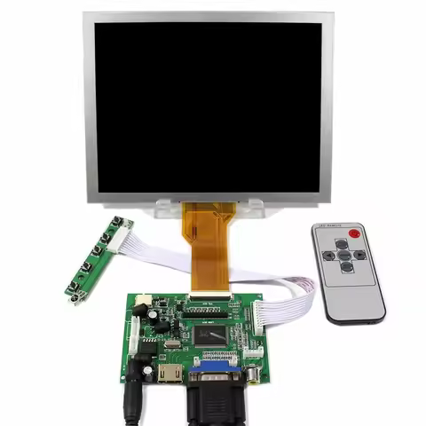 Origina 8" EJ080NA-05B 800x600 LCD Screen Display TFT Monitor without / with 2AV+VGA+HDMI-Compatible