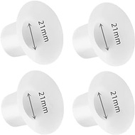 Flange Inserts 21mm Closely Fit Spectra S1/S2 Motif Luna Medela 24mm Breast Pump Flanges, Shorter Style Inserts for Momcozy/Tsrete/Willow Not Cover Milk Inlet,4pcs