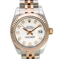 勞力士 Datejust 手錶，不銹鋼，鑲鑽 [二手]