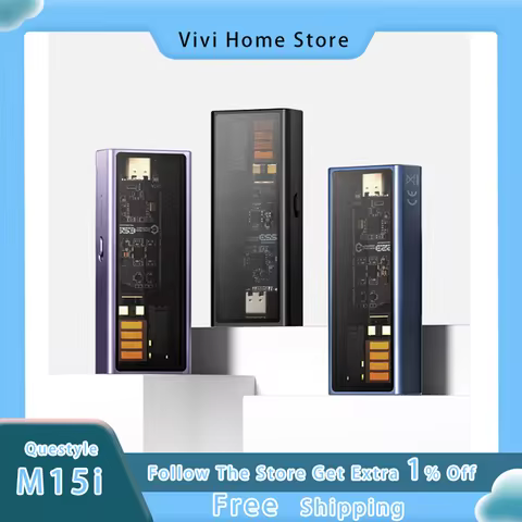 Questyle M15i Portable HIFI DAC Amplifier MFi Certified Lossless Audio Decoder For iPhone iPad Andro