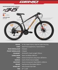 SEPEDA GUNUNG MTB 26 27.5 INCH GENIO / M345 / M349 24 SPEED VELG TINGGI