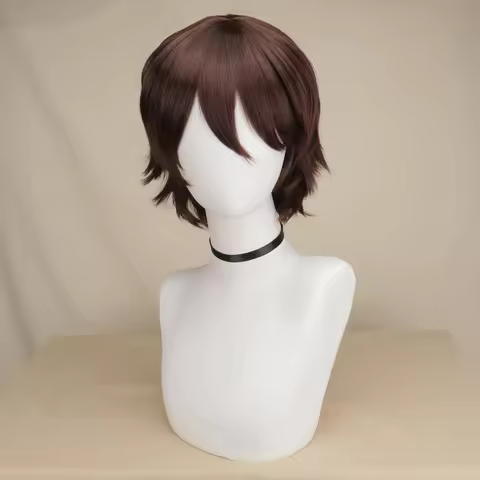 How to Train Your Dragon Wig for Cosplay Costume Brown Short Wig Halloween Synthetic Hair Party Wigs