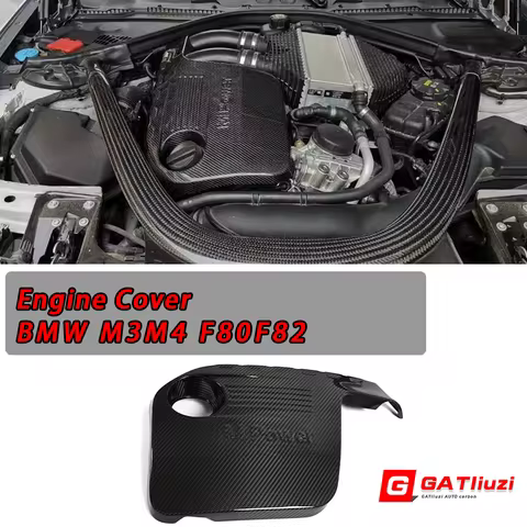 Carbon Car Front Engine Hood Protector Bodykit Engine Bonnet Cover Trim For BMW M3 M4 F80 F82 F83 S5