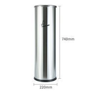 S/🏅Earth Guard Outdoor Stainless Steel Vertical Ashtray Hotel Smoking Area Cigarette Butt Column Cigarette Holder Collec