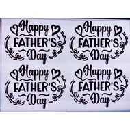 STIKER HAPPY FATHERS DAY 4IN1 BOBO/FOIL BELON 10-14INCI