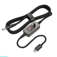 dreamedge14 PD100W USB C to DC5525 Fast Charging Cord 5V 9V 12V 15V 20V 5A Adjustable Power