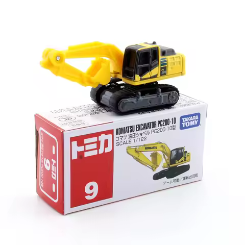 TAKARA TOMY Tomica Diecast No.009 Komatsu Power Shovel PC200 Galeo R Die-casting Automotive Model Or