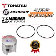 piston ring (68mm) for TOHATSU / MERCURY / MARINER (Japan model) 40/50HP (3 piston) 2st outboard