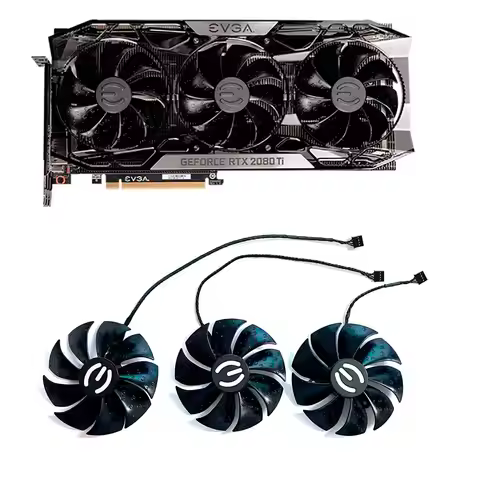 For EVGA RTX 2080 Ti FTW3 Ultra 2070 Super RTX2080 Graphics Card Cooling Fan 87mm Pld09220s12h Coole