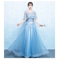 EAGLELY Womens Luxury Formal Elegant Fairy Banquet Evening Dress Floor Length 2024 High End Ball Gow