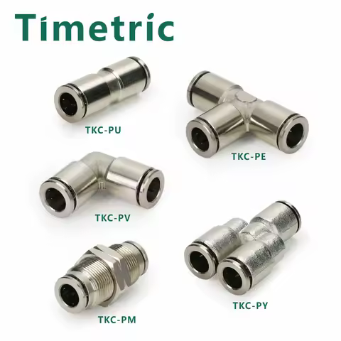 Metal pneumatic quick coupling, high pressure air pipe, quick coupling, PU PV PM PE PY , 4, 6, 8, 10