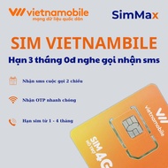 Vietnamobile Sim 0 VND valid for 3 months - Make Calls & Receive 2-Way SMS - Receive OTP Quickly