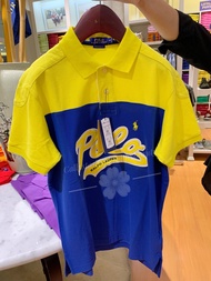 Polo Shirt Ralph Lauren USA Blue YLW Kaos Polo Pria from 898k Size M